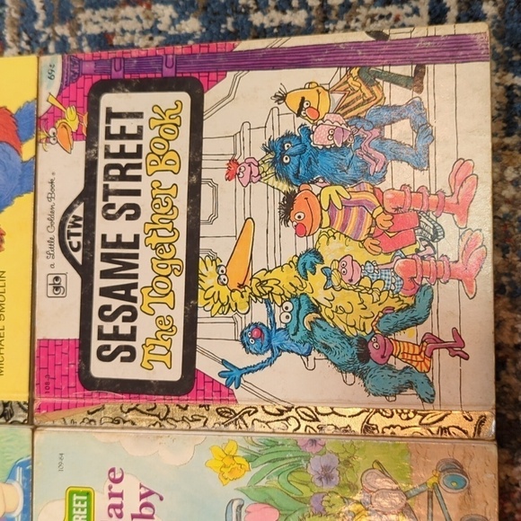 Little Golden Book Vintage Sesame Street Hardback Books Set of 4 - Picture 2 of 9